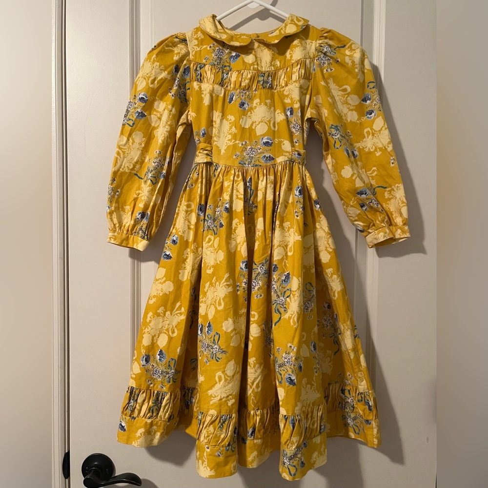 VTG GIRLS MOUSEFEATHERS DRESS, SIZE 6X